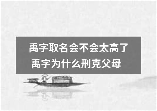 禹字取名会不会太高了 禹字为什么刑克父母