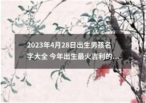 2023年4月28日出生男孩名字大全 今年出生最火吉利的男孩名字推荐