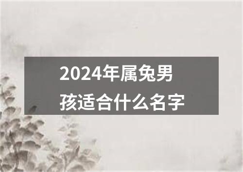 2024年属兔男孩适合什么名字