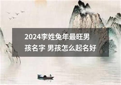 2024李姓兔年最旺男孩名字 男孩怎么起名好