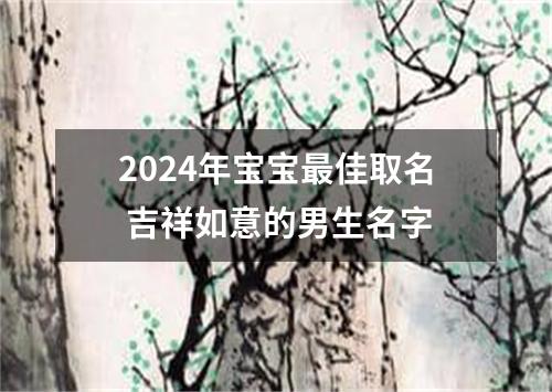 2024年宝宝最佳取名 吉祥如意的男生名字