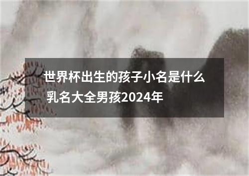 世界杯出生的孩子小名是什么 乳名大全男孩2024年