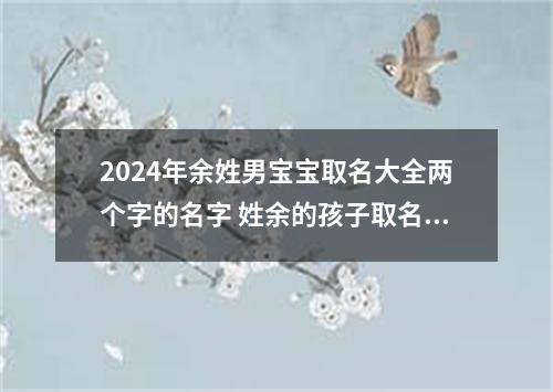 2024年余姓男宝宝取名大全两个字的名字 姓余的孩子取名男