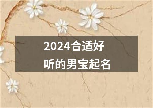 2024合适好听的男宝起名