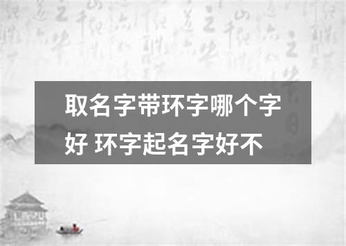 取名字带环字哪个字好 环字起名字好不