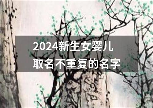 2024新生女婴儿取名不重复的名字