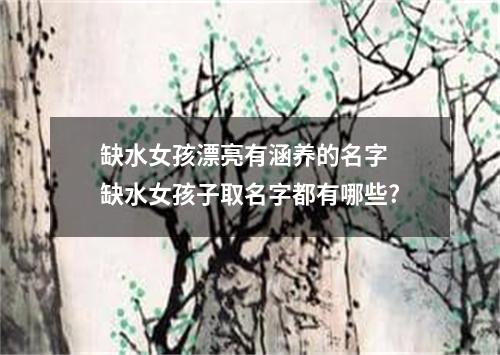 缺水女孩漂亮有涵养的名字 缺水女孩子取名字都有哪些?