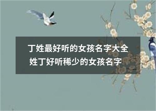 丁姓最好听的女孩名字大全 姓丁好听稀少的女孩名字