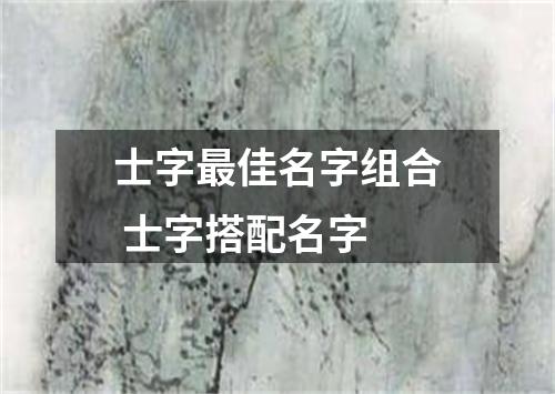 士字最佳名字组合 士字搭配名字