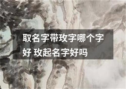 取名字带玫字哪个字好 玫起名字好吗