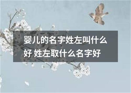 婴儿的名字姓左叫什么好 姓左取什么名字好