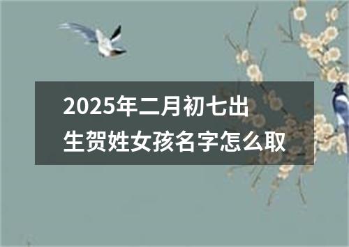 2025年二月初七出生贺姓女孩名字怎么取