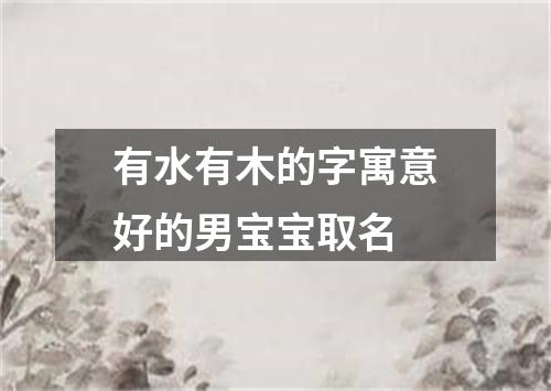 有水有木的字寓意好的男宝宝取名