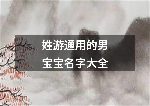 姓游通用的男宝宝名字大全