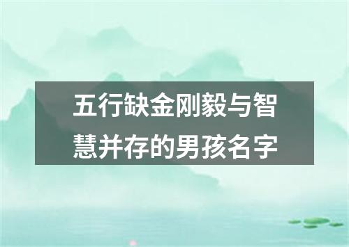 五行缺金刚毅与智慧并存的男孩名字
