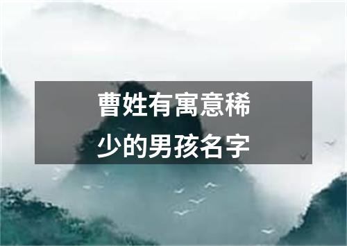 曹姓有寓意稀少的男孩名字