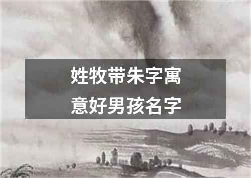 姓牧带朱字寓意好男孩名字