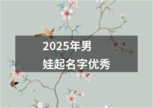 2025年男娃起名字优秀