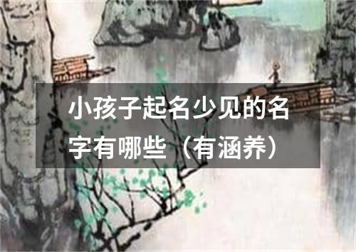 小孩子起名少见的名字有哪些（有涵养）
