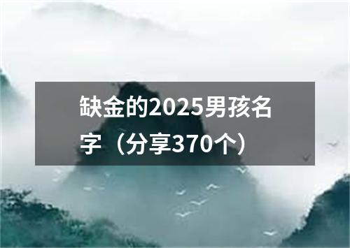 缺金的2025男孩名字（分享370个）