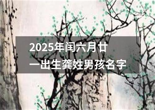 2025年闰六月廿一出生龚姓男孩名字