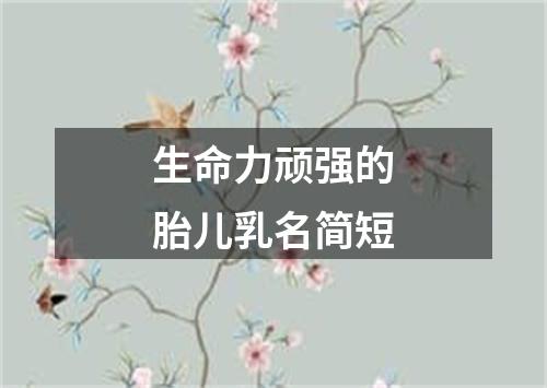 生命力顽强的胎儿乳名简短