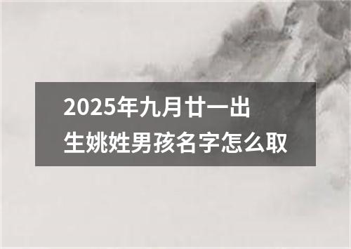 2025年九月廿一出生姚姓男孩名字怎么取