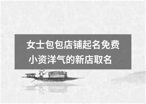 女士包包店铺起名免费 小资洋气的新店取名