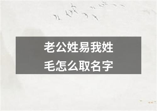 老公姓易我姓毛怎么取名字