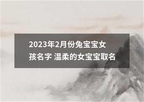 2023年2月份兔宝宝女孩名字 温柔的女宝宝取名