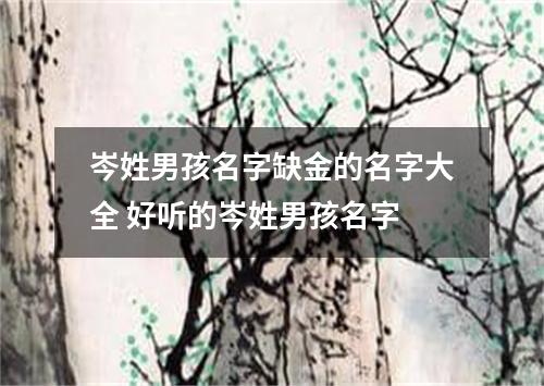 岑姓男孩名字缺金的名字大全 好听的岑姓男孩名字