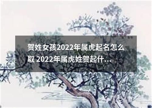 贺姓女孩2022年属虎起名怎么取 2022年属虎姓贺起什么名字