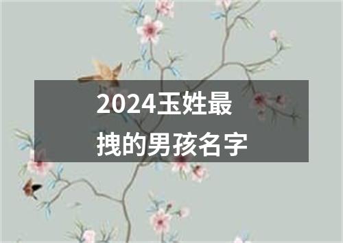 2024玉姓最拽的男孩名字