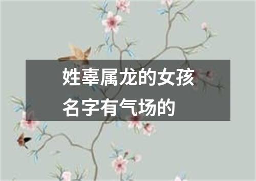 姓辜属龙的女孩名字有气场的