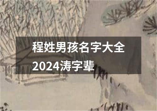 程姓男孩名字大全2024涛字辈