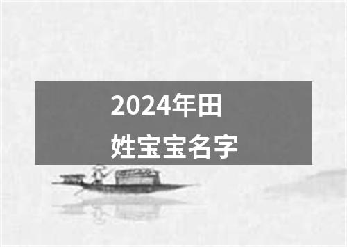 2024年田姓宝宝名字