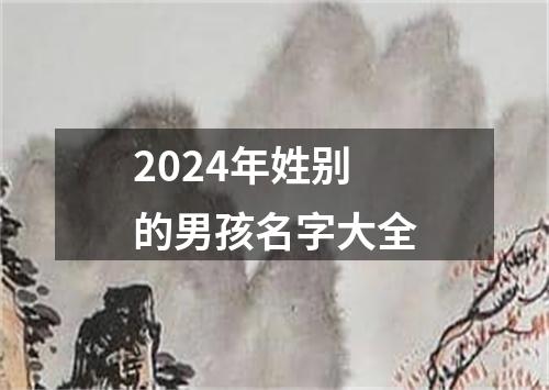 2024年姓别的男孩名字大全