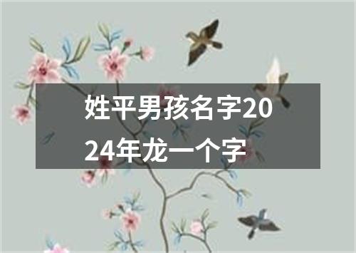 姓平男孩名字2024年龙一个字