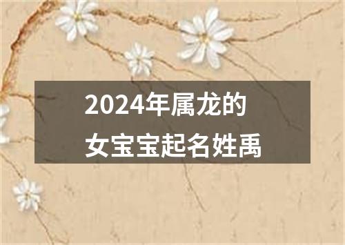 2024年属龙的女宝宝起名姓禹