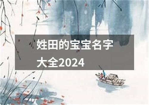 姓田的宝宝名字大全2024