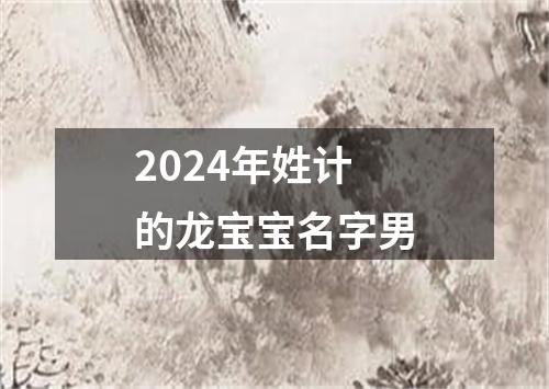 2024年姓计的龙宝宝名字男