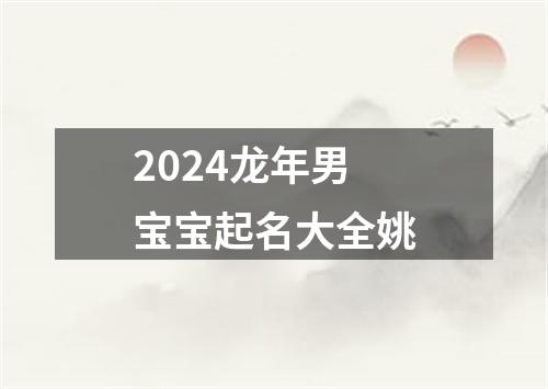 2024龙年男宝宝起名大全姚