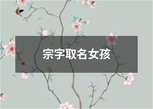 宗字取名女孩