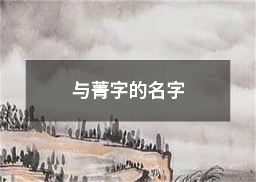 与菁字的名字