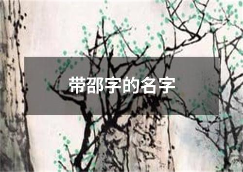 带邵字的名字