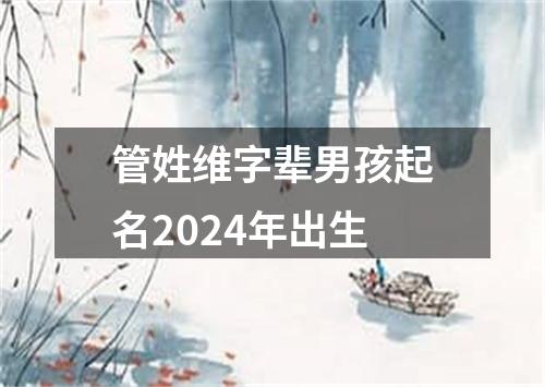 管姓维字辈男孩起名2024年出生