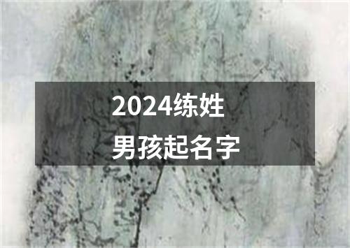 2024练姓男孩起名字