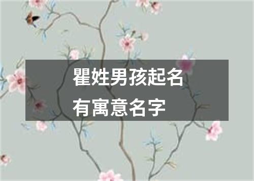 瞿姓男孩起名有寓意名字