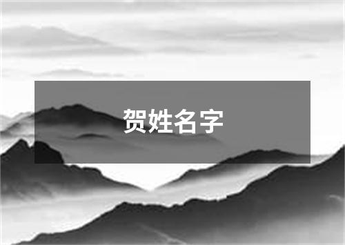 贺姓名字