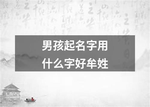 男孩起名字用什么字好牟姓